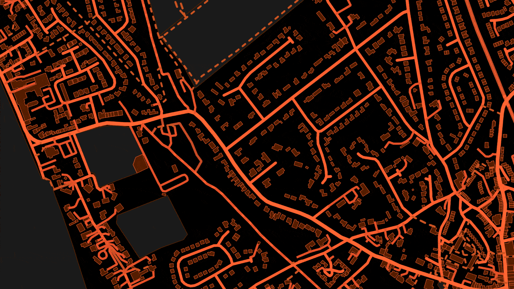 Route map of the Neston and Parkgate Ghost Walk created with open geographic data and QGIS